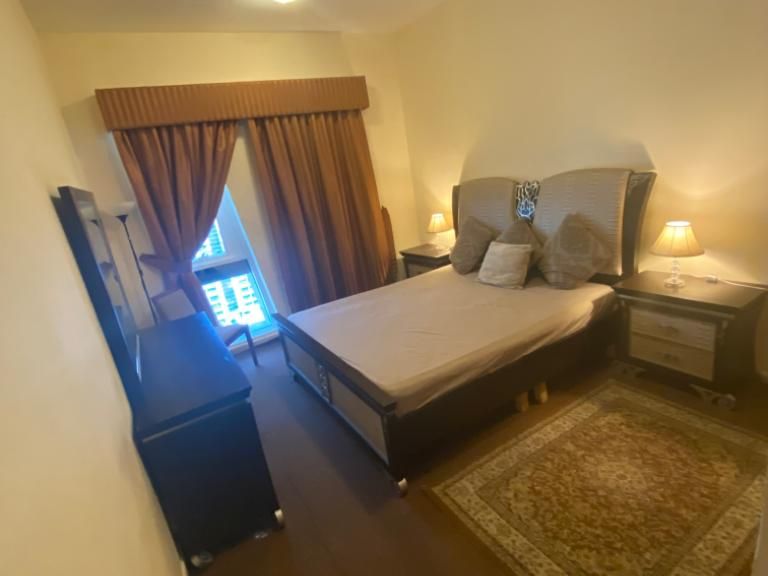 Furnished master bedroom available for rent in Sports city