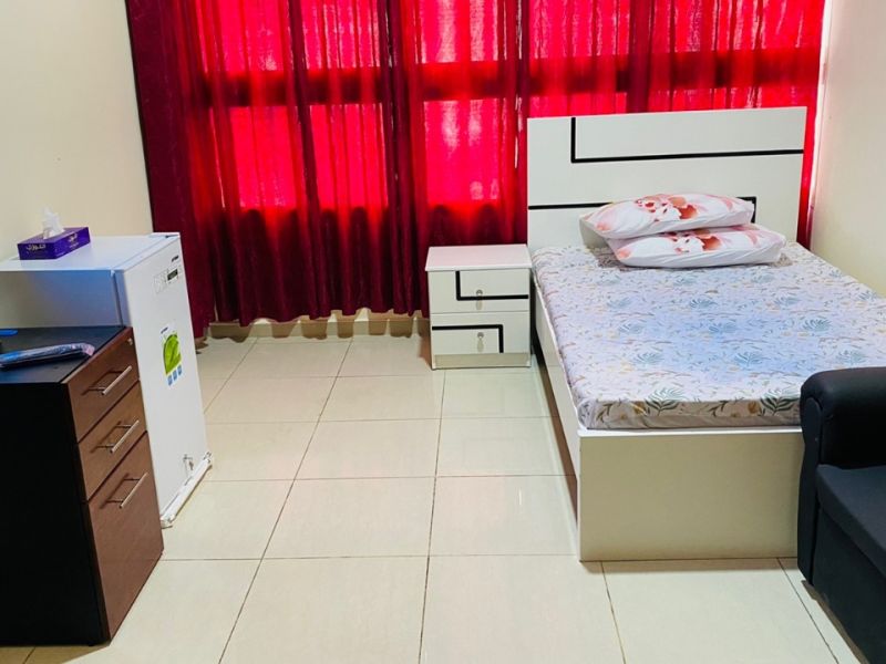 Furnished room available only for male in Al barsha