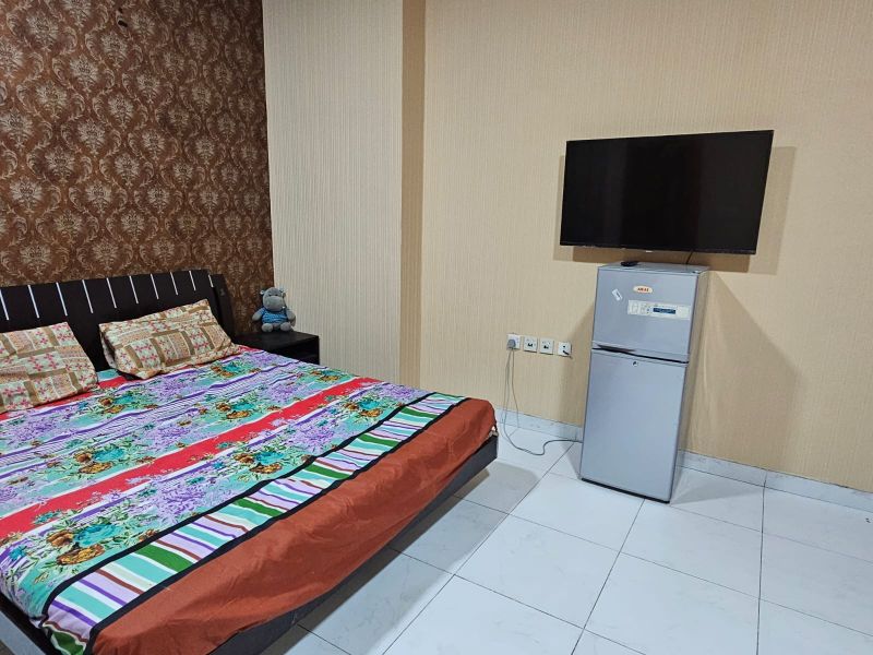 Fully furnished master room with private washroom and balcony in Al rashidiya 2 Ajman